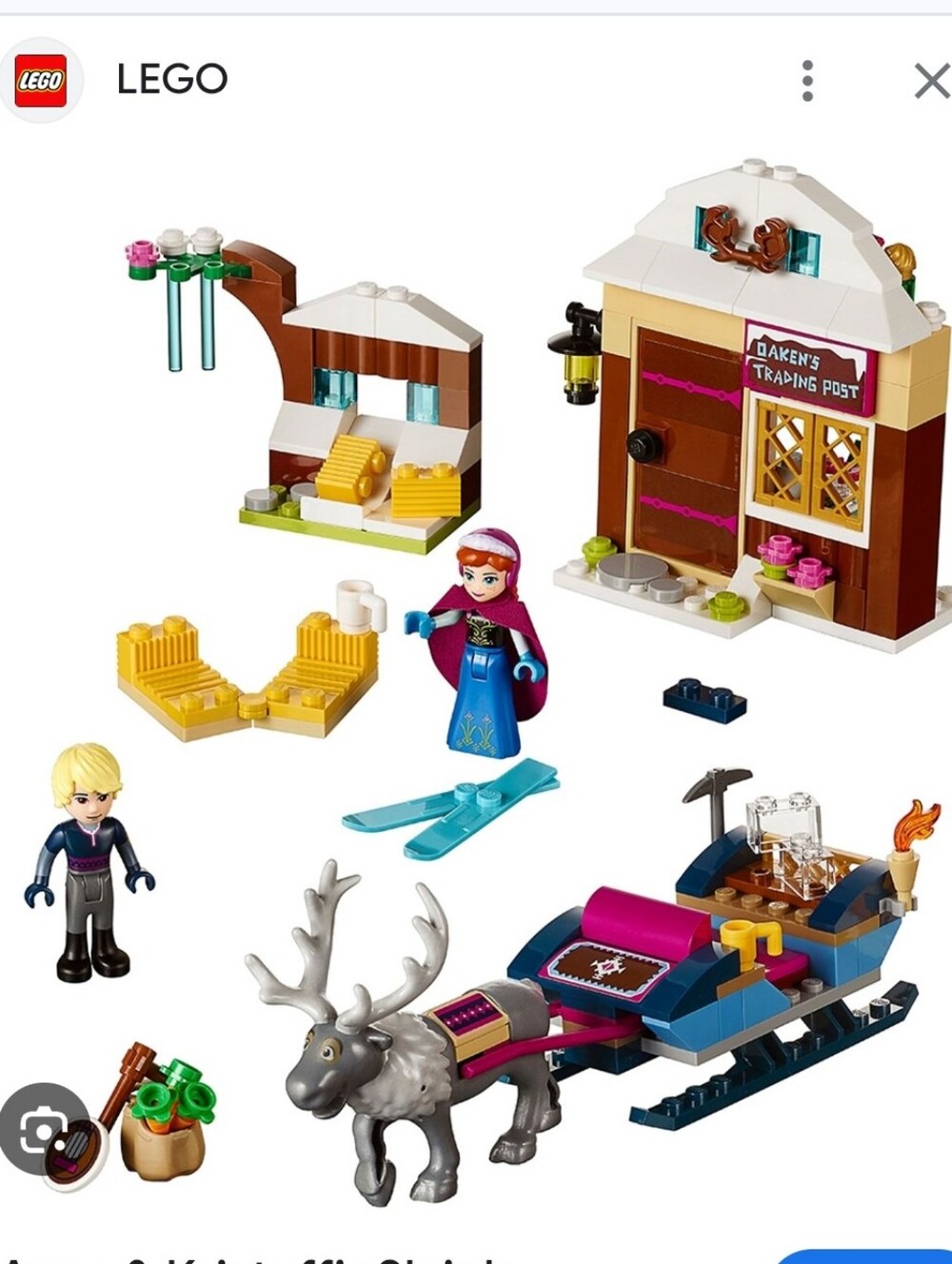 Lego Disney Princess Frozen Anna & Kristoff's Sleigh Adventure Set # 41066